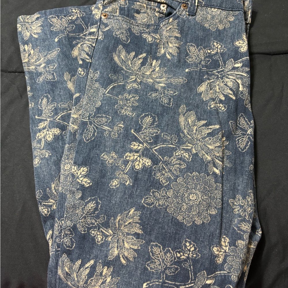 Ralph Lauren Blue Floral Denim Jeans